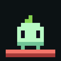 Sprout hopping on a tile