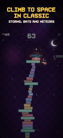 Climb to space in Classic: storms, bats and meteors
